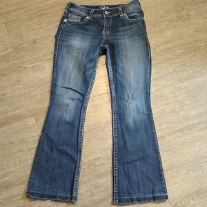 Silver Suki Bootcut Dropped Hem Jean 30 x 32
